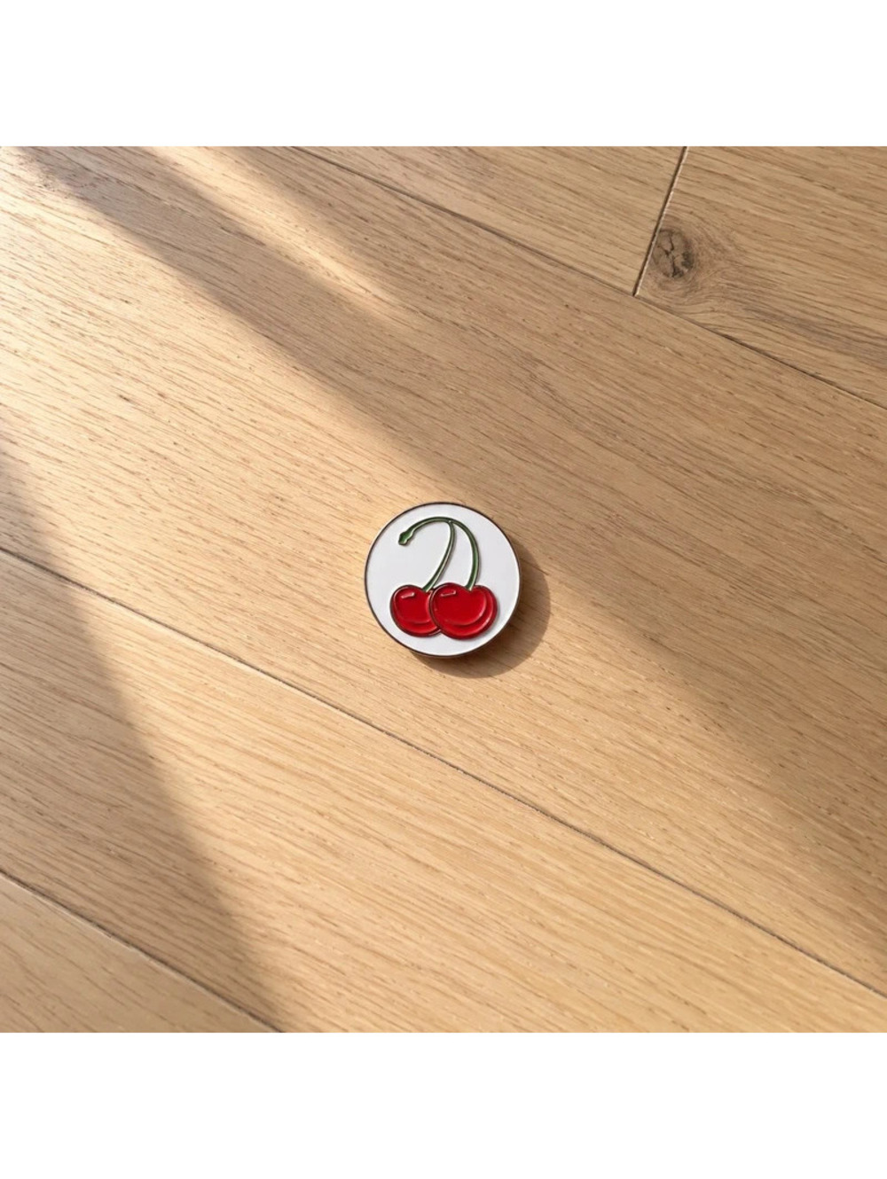 Red Cherry Enamel Pin Fruit Lapel Badge Kawaii Coquette Y2K Pin Accessory